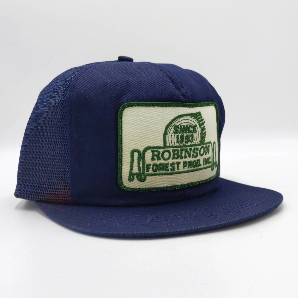Robinson Forest Products Snapback Trucker Patch Hat K-BRAND K-PRODUCTS Vintage